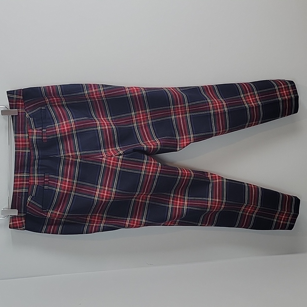 Talbots Plaid Ankle Pants - Red and Blue - Picture 5 of 9